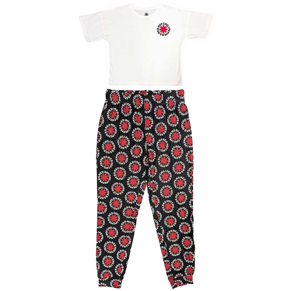 Red Hot Chili Peppers - Classic Asterisk Pyjama - Blanc/Noir